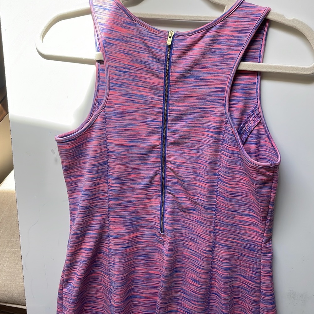 LILLY Pulitzer Fit & Flare Stretchy Comfortable Sleeveless Dress w/ Zipper Back - Picture 8 of 9